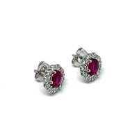 Boucles d'oreilles Golay Femme in Or blanc Rubino 1.30 Ct OCL043DIRU - OCL043DIRU